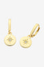 Beck Gold and Crystal Huggie Earring