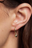 Eliza Gold Heart Huggie Earrings