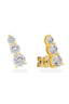 Luxe Audrey Climber Gold Earrings